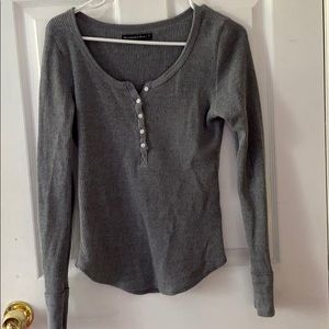 Abercrombie and Fitch waffle texture long sleeve